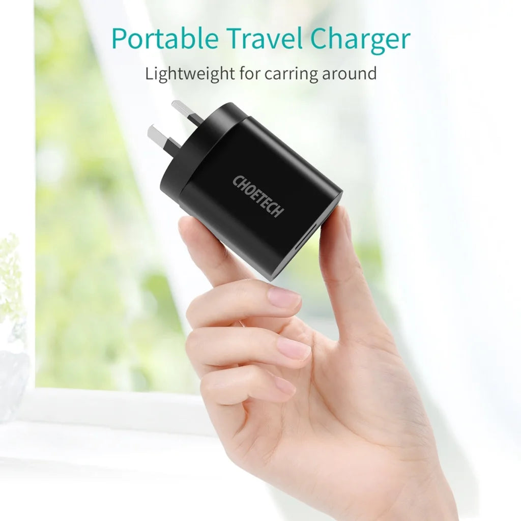 Quick Charger CHOETECH Q5003 18W QC - Black