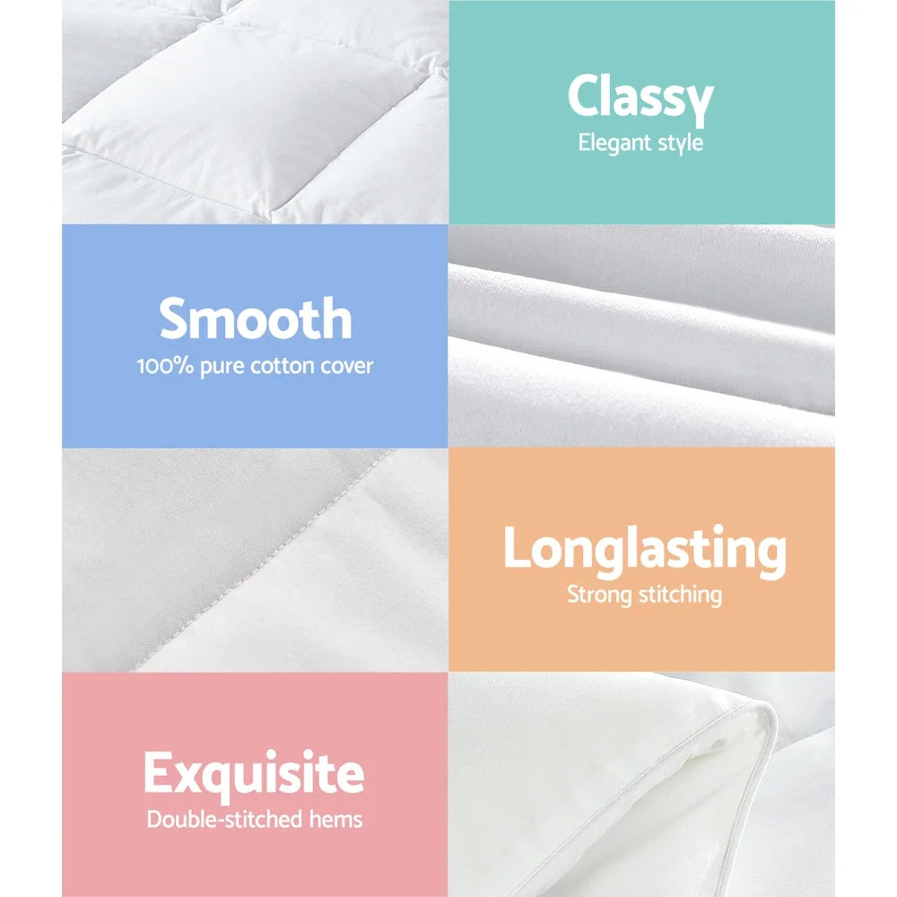 Quilt Cover Duvet Bedding 800GSM Goose Down Feather Winter