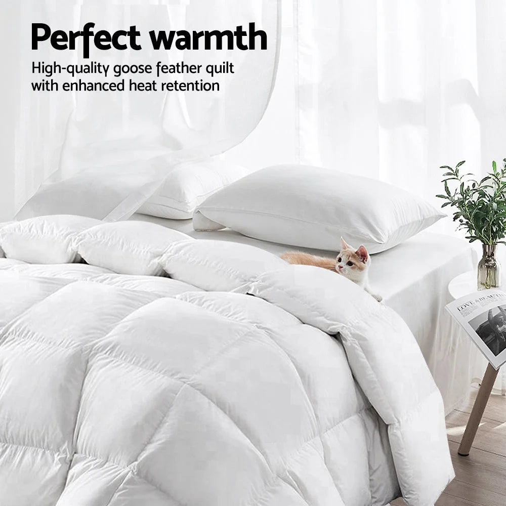 Quilt Cover Duvet Bedding 800GSM Goose Down Feather Winter