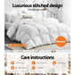 White quilt cover with bedding cover laid flat for bedroom use