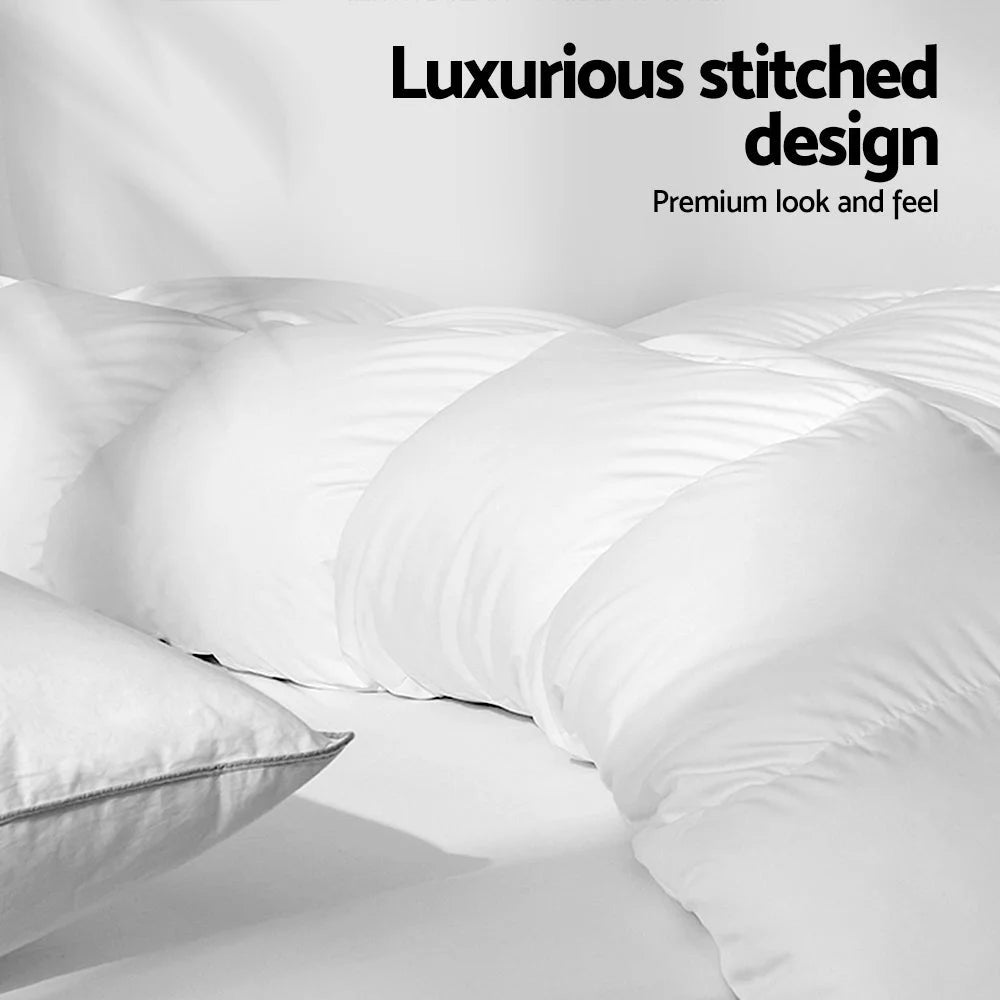 Quilt Cover Duvet Bedding Goose Down Feather 800GSM Winter