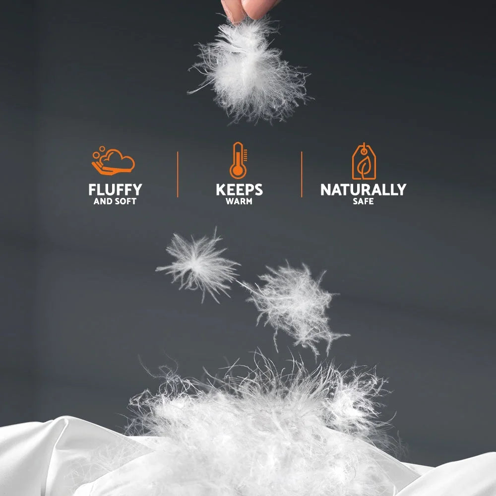 Quilt Cover Duvet Bedding Goose Down Feather 800GSM Winter