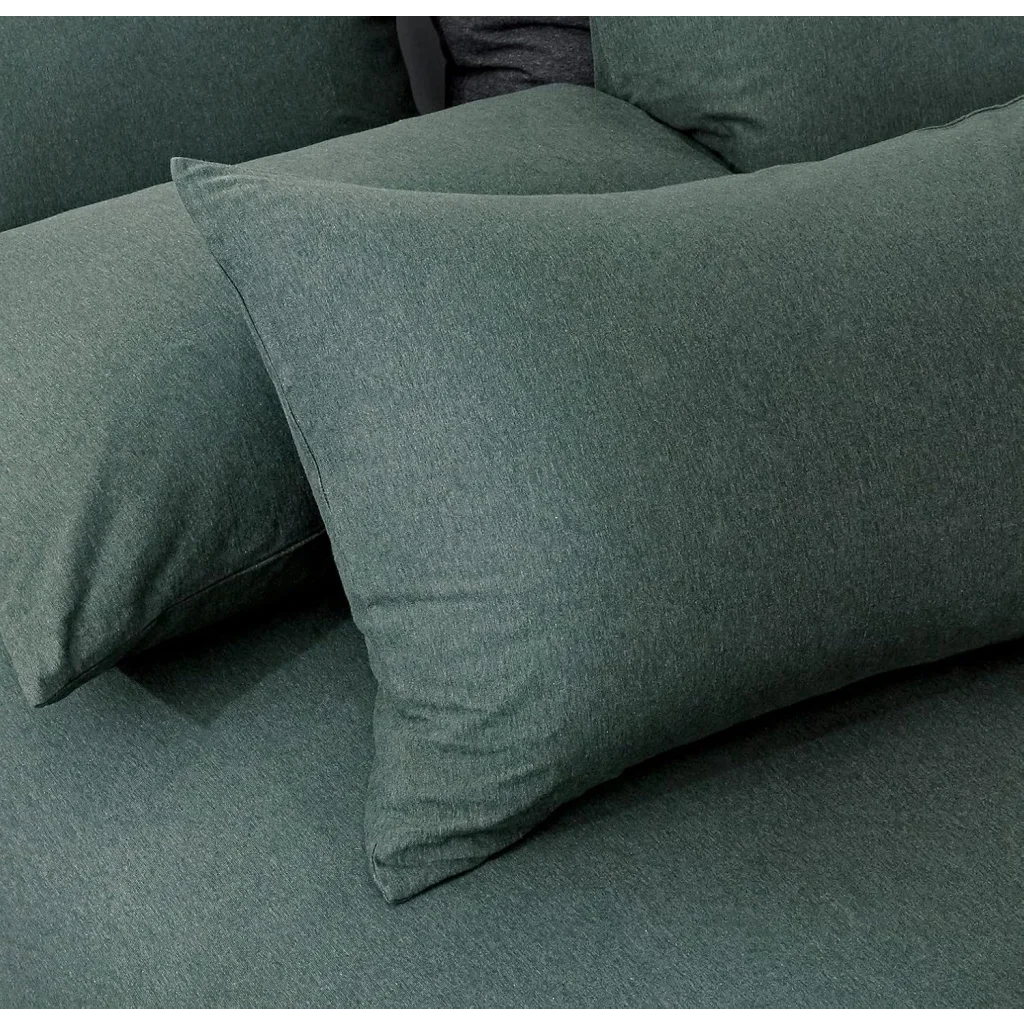 Quilt Cover Set 100% Jersey Cotton - Green - Double - Home