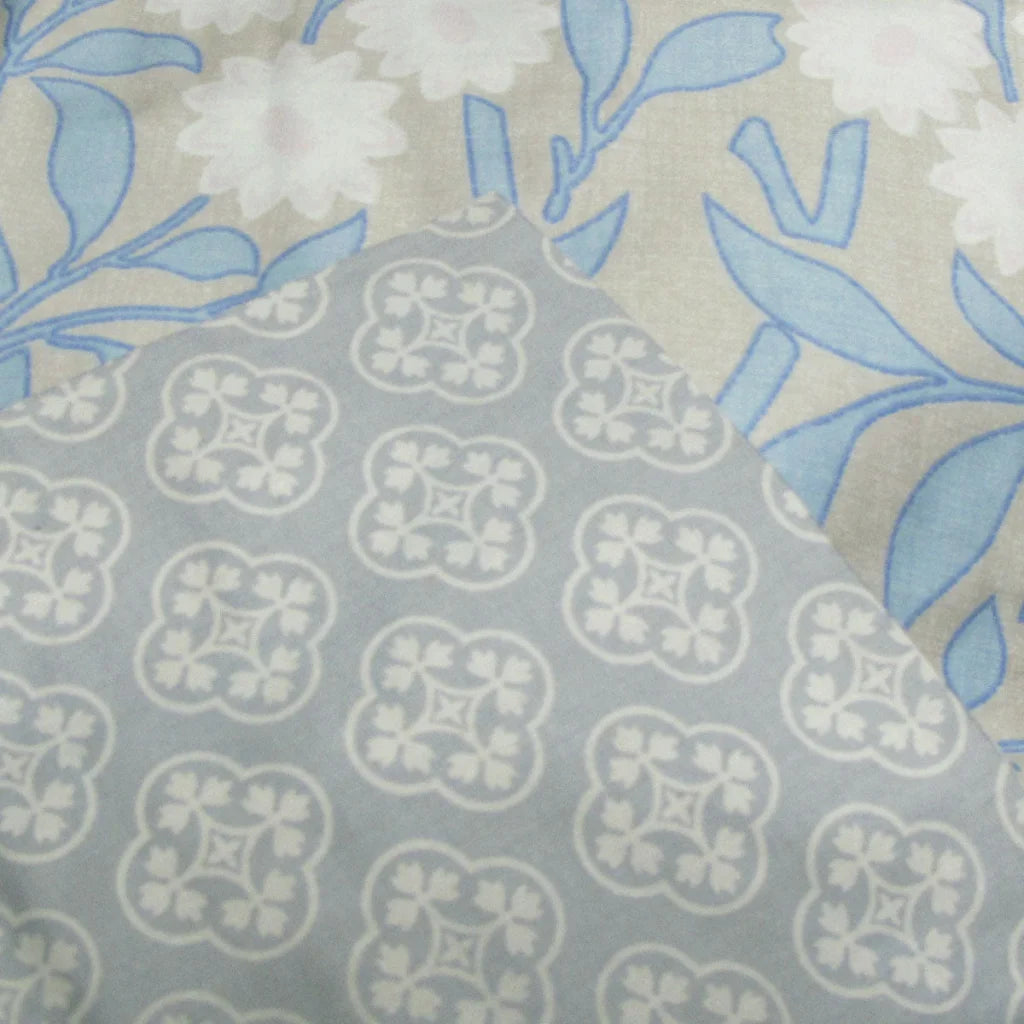 Quilt Cover Set 250TC Florence Cotton Reversible Queen