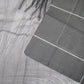 Quilt Cover Set 300TC Heidi Grey Reversible Cotton - Queen