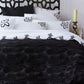 Quilt Cover Set Accessorize Hypnotic Black - Queen - Home &
