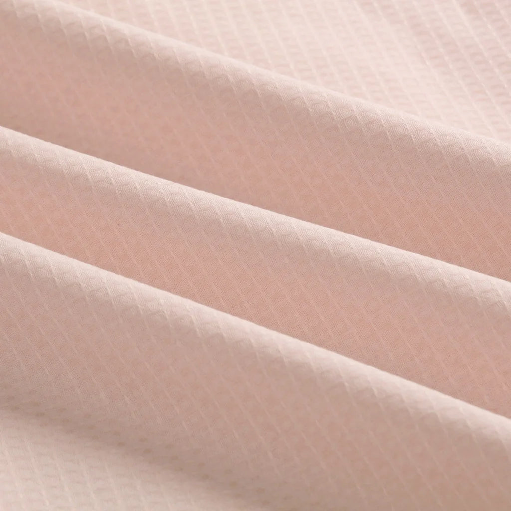 Quilt Cover Set Accessorize Waffle Blush Cotton - King