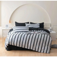 Quilt Cover Set Ascar Striped - King Size - Home & Garden