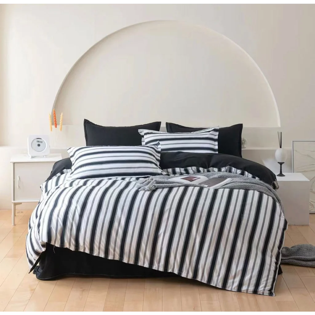 Quilt Cover Set Ascar Striped - King Size - Home & Garden