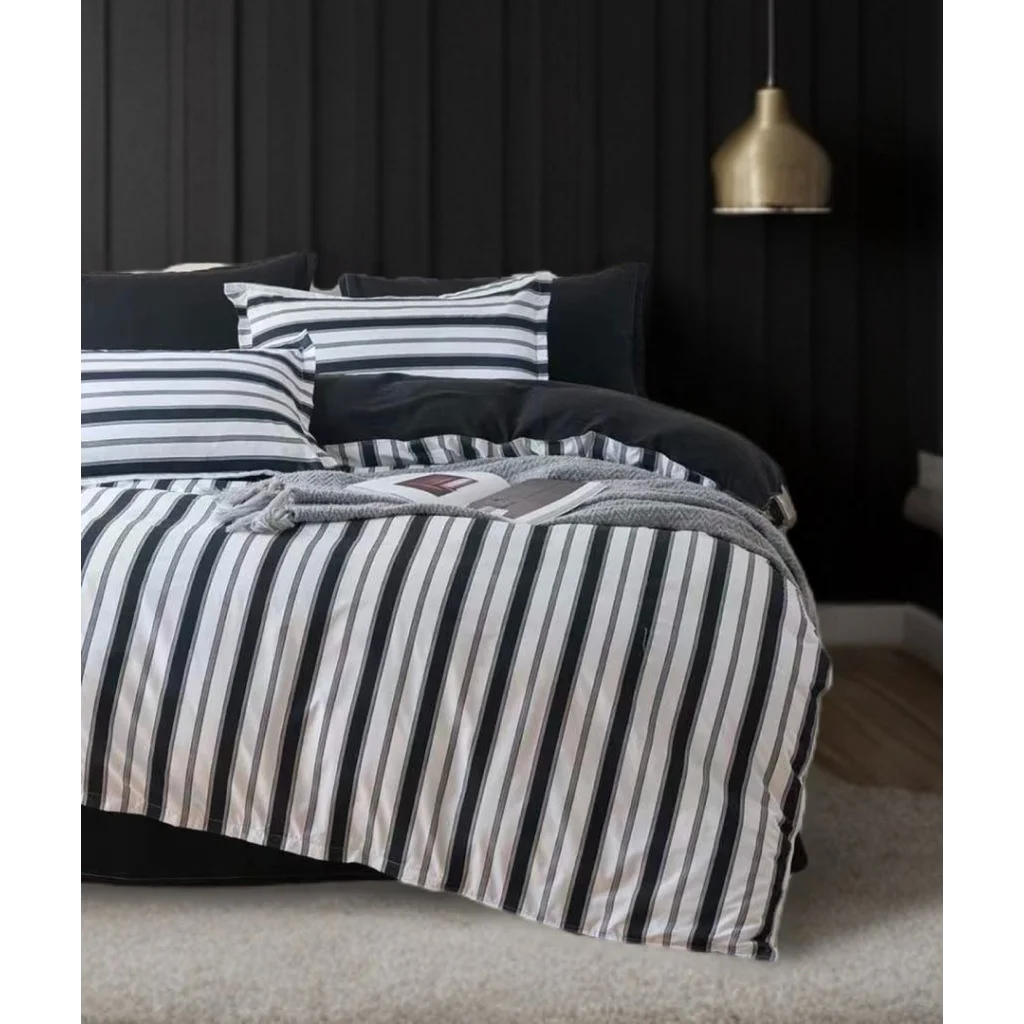 Quilt Cover Set Ascar Striped - King Size - Home & Garden