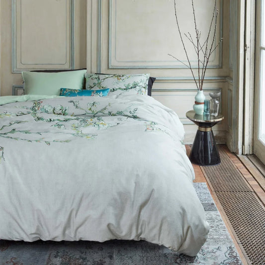Quilt Cover Set Bedding House Blossom Grey - Super King