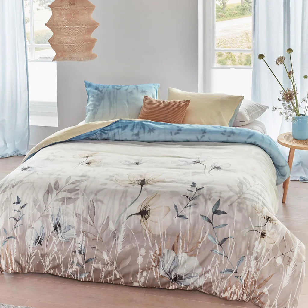 Quilt Cover Set Bedding House Isabelle Light Blue Cotton