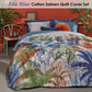 Quilt Cover Set Bedding House Isla Blue Cotton Sateen