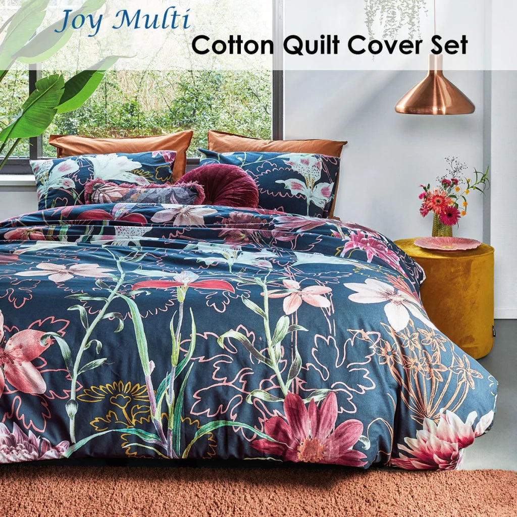 Quilt Cover Set Bedding House Joy Multi Cotton - King