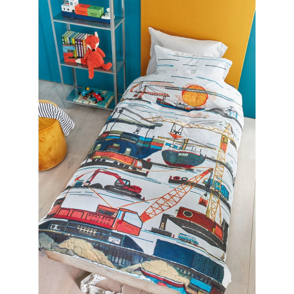 Quilt Cover Set Bedding House Seaport Multi Cotton - Single