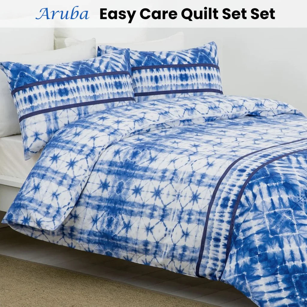 Quilt Cover Set Belmondo Aruba Dutch Caribbean Paradise Easy Care King
