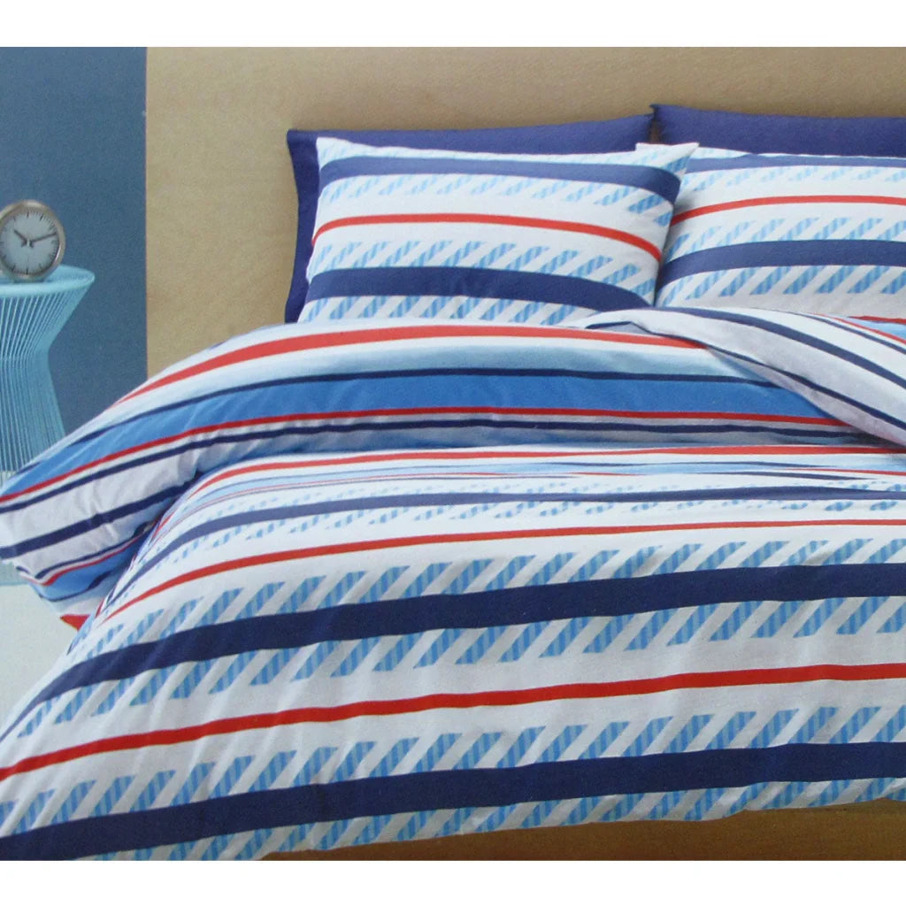 Quilt Cover Set Belmondo Atlanta Striped Easy Care