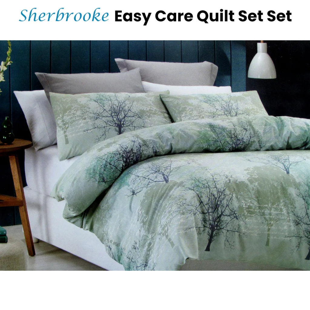 Quilt Cover Set Belmondo Sherbrooke Forest Easy Care Queen