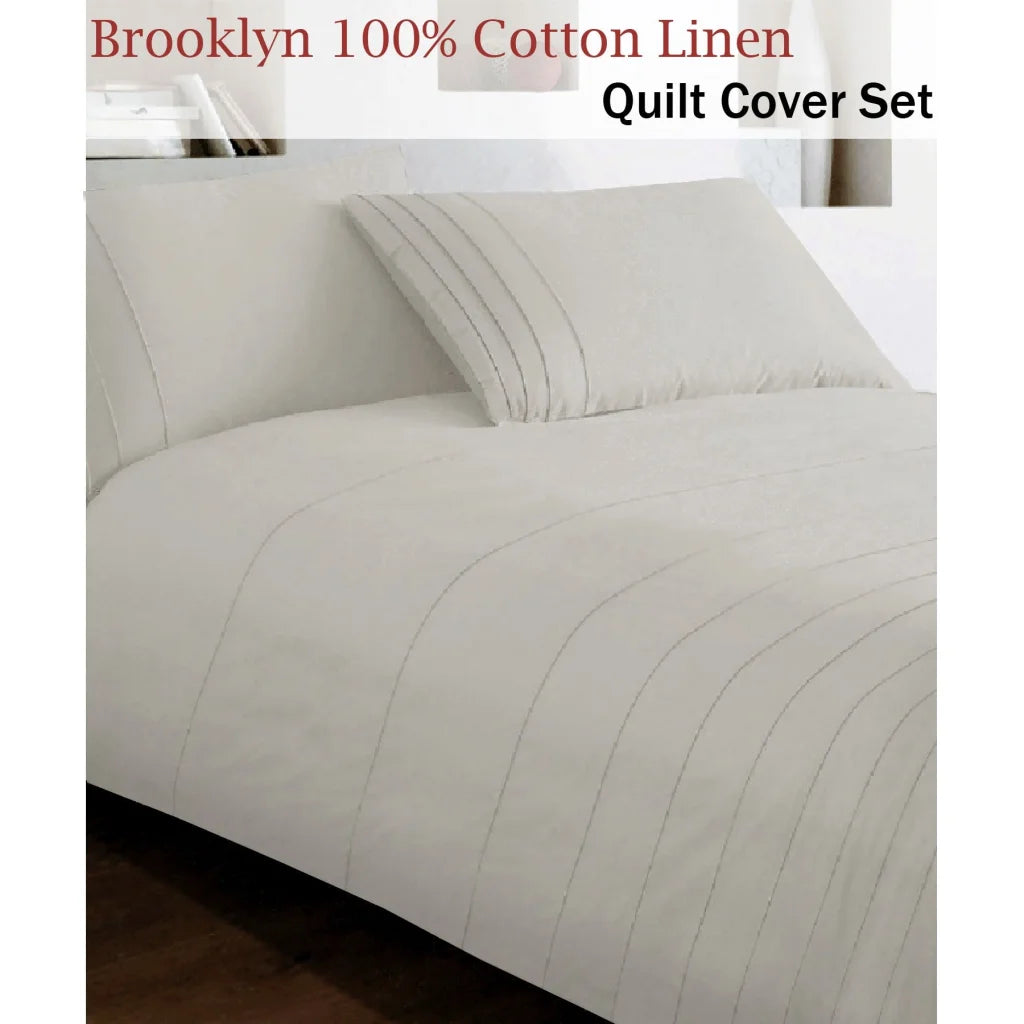 Quilt Cover Set Brooklyn Queen - Home & Garden