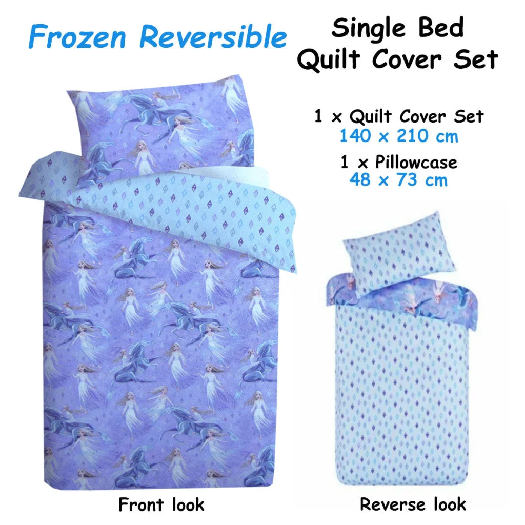 Quilt Cover Set Caprice Disney Frozen Elsa Reversible