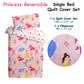 Quilt Cover Set Caprice Disney Princess Reversible Licensed Single