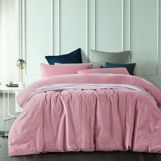 Quilt Cover Set Cotton Velvet Vintage Design Homewares King