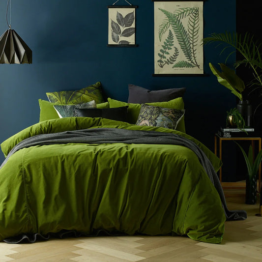 Quilt Cover Set Cotton Velvet Vintage Design Homewares