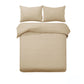 Quilt Cover Set Designer Selection Ascot Embossed Latte