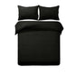 Quilt Cover Set Designer Selection Denver Embossed Black