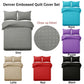 Quilt Cover Set Designer Selection Denver Embossed Black