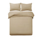 Quilt Cover Set Designer Selection Denver Embossed Latte