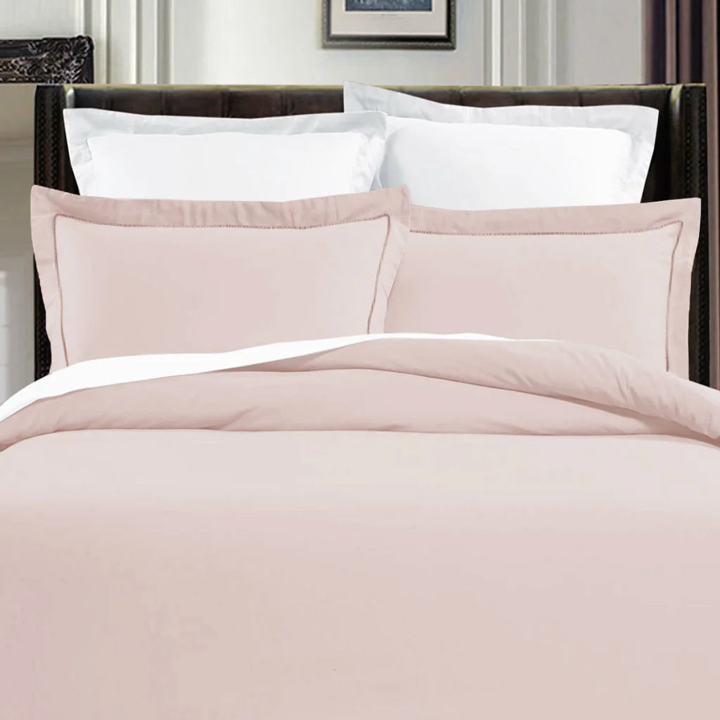 Quilt Cover Set Grand Atelier Pima Cotton Rose Dust - King