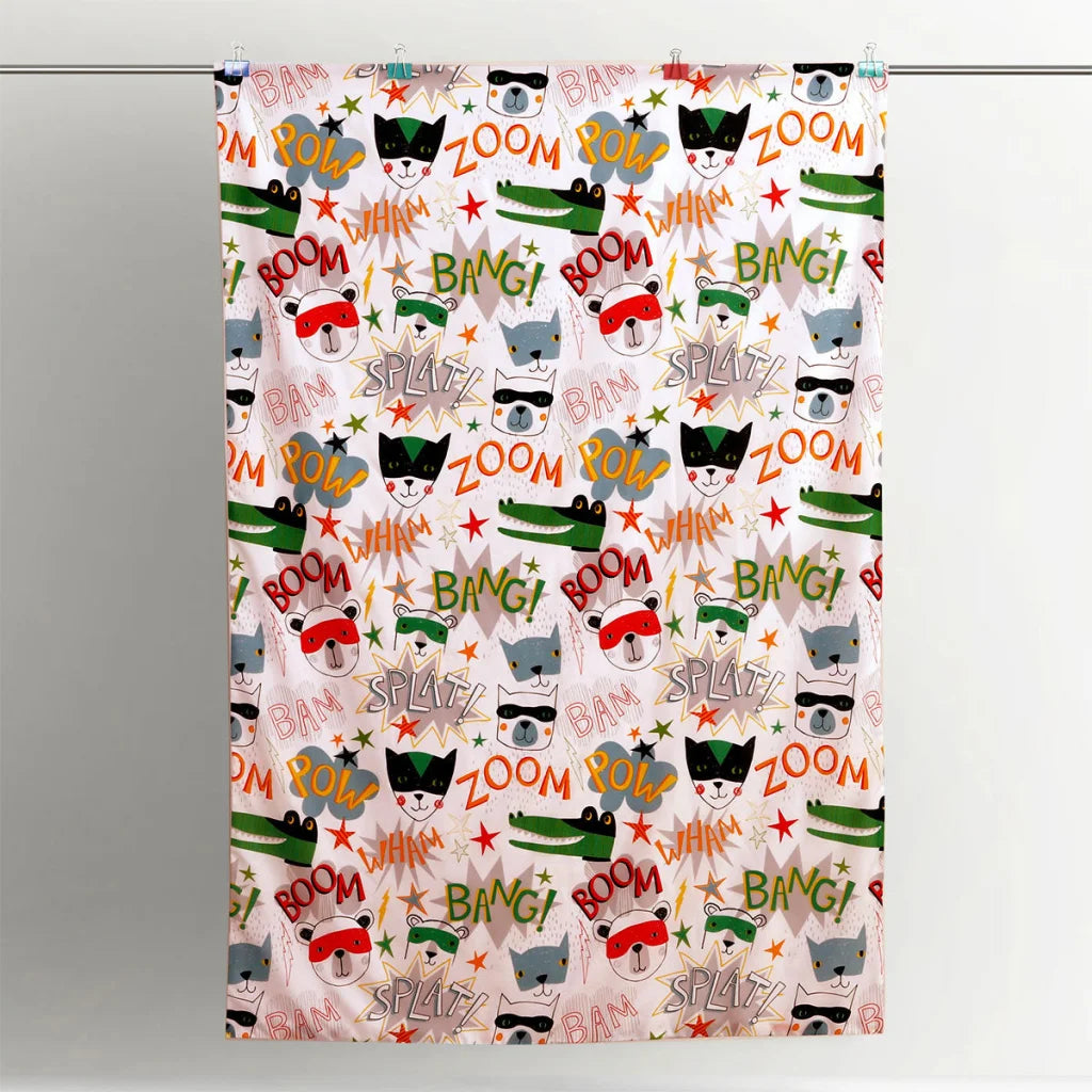 Quilt Cover Set Happy Kids Superhero - Single - Home &