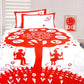 Quilt Cover Set Happy Kids The Bees Knees Red - Single