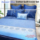 Quilt Cover Set Hotel Living Bazaar Blue Queen - Home &