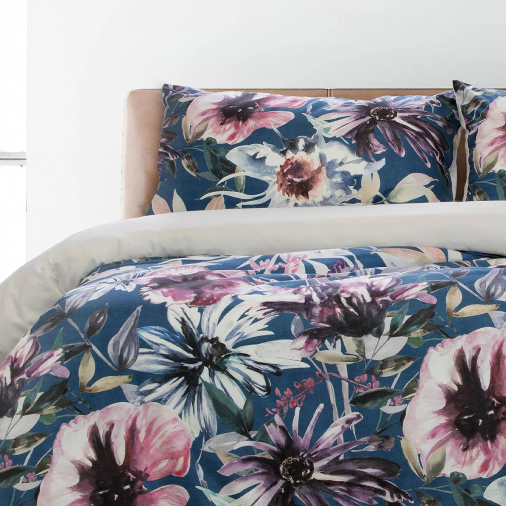 Quilt Cover Set Jenna Printed Queen - Ardor - Home & Garden