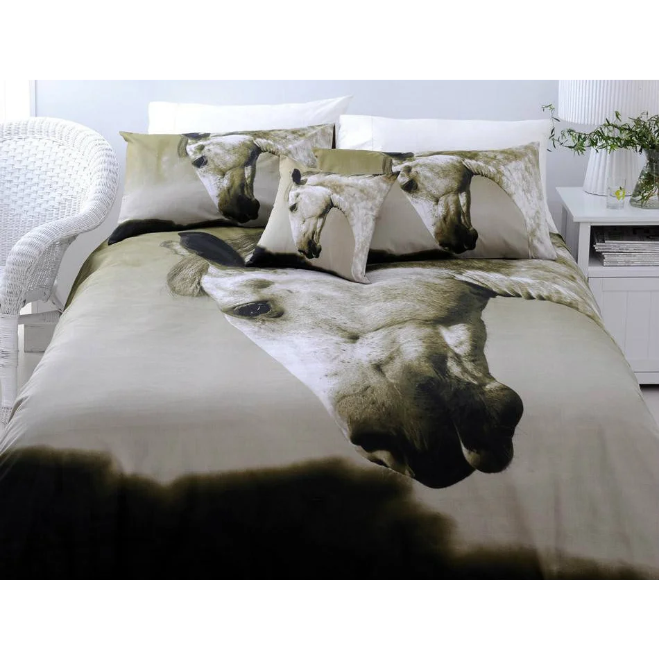 Quilt Cover Set Just Home Dapple Horse - King - Home &