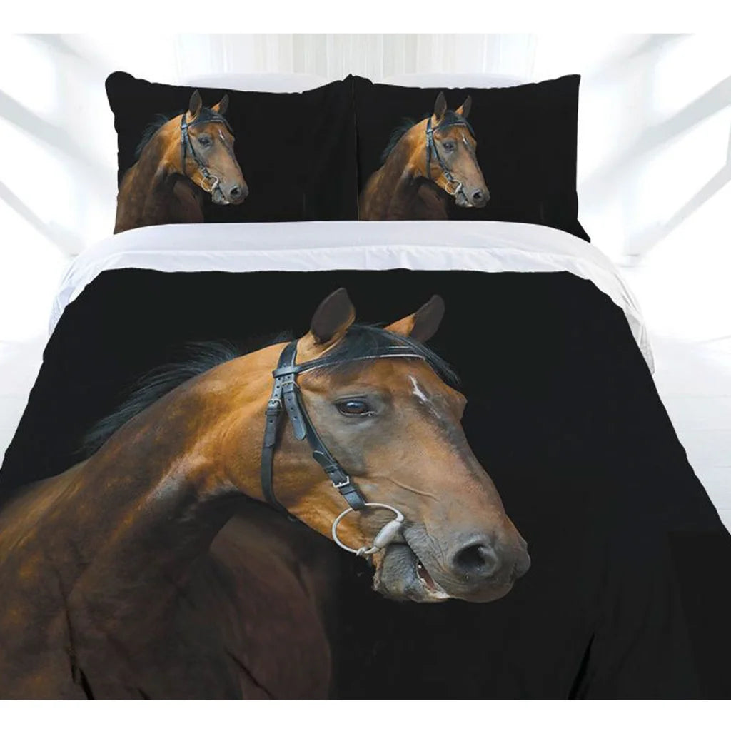 Quilt Cover Set Just Home Dark Rider - Single - Home &
