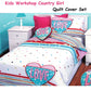 Quilt Cover Set Kids Workshop Country