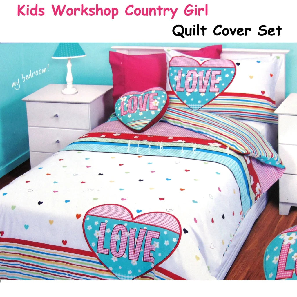 Quilt Cover Set Kids Workshop Country