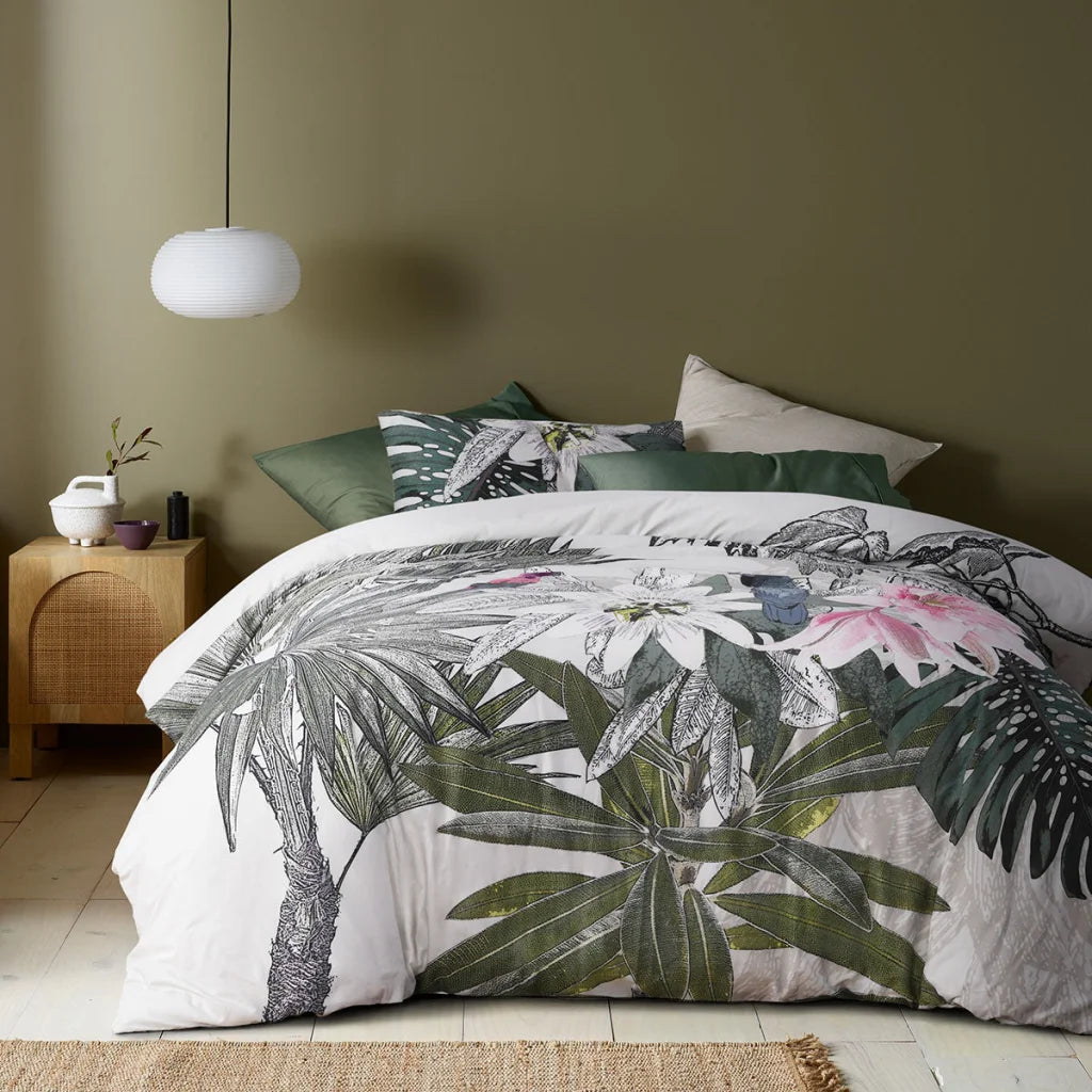 Quilt Cover Set King Accessorize Curiosity Washed Cotton