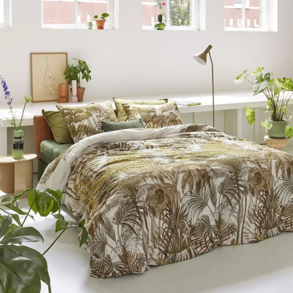 Quilt Cover Set King Bedding House Caribe Ochre Cotton