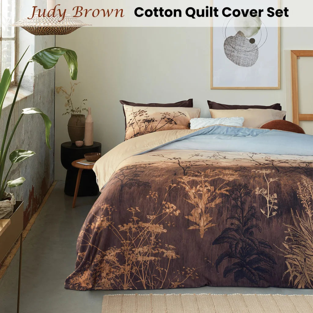 Quilt Cover Set King Bedding House Judy Brown Cotton - Home