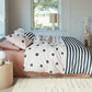 Quilt Cover Set King VTWonen Stripe and Eye Natural Cotton