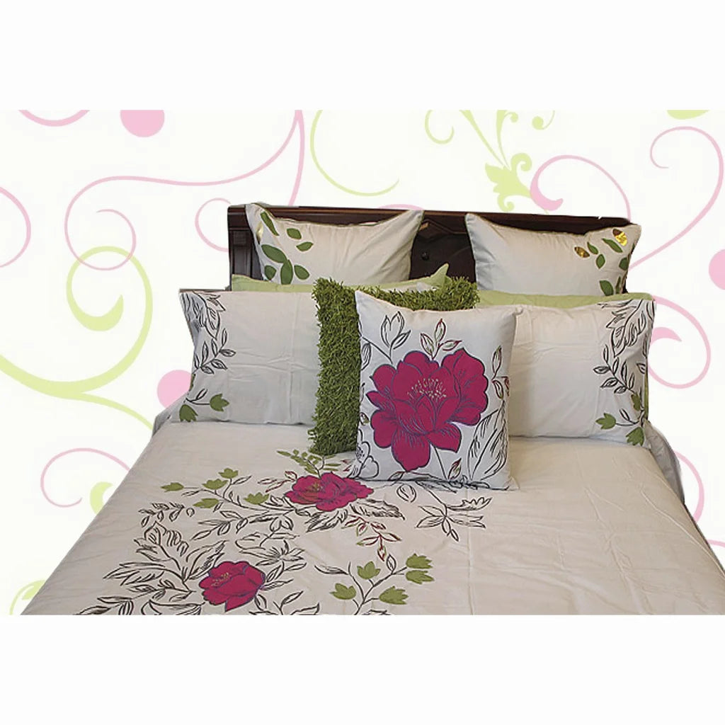 Quilt Cover Set Monique Embroidery DOUBLE - Home & Garden