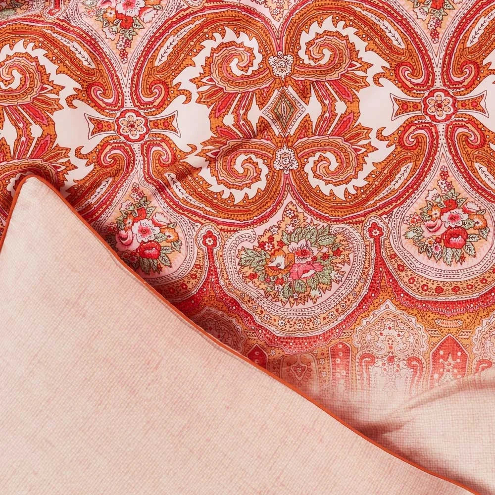 Quilt Cover Set OiPaisley Pink - King - Home & Garden