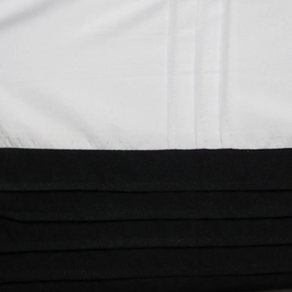 Quilt Cover Set Pintuck Black Single - Home & Garden