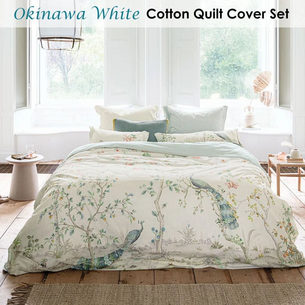 Quilt Cover Set PIP Studio Okinawa White - King - Home &