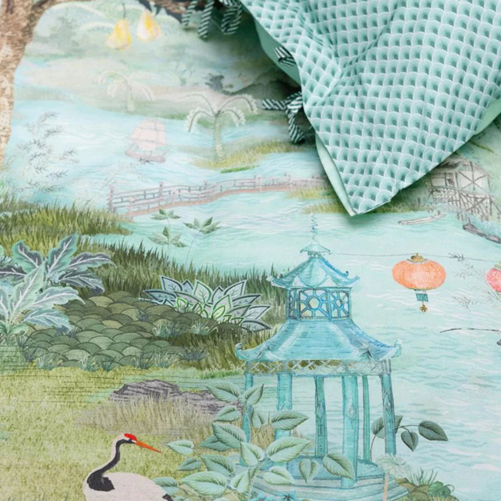 Quilt Cover Set PIP Studio Pip Paradise Green - King - Home