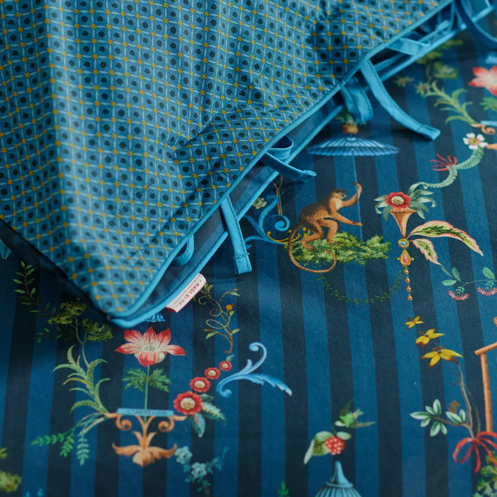 Quilt Cover Set PIP Studio Singerie Dark Blue Cotton - King